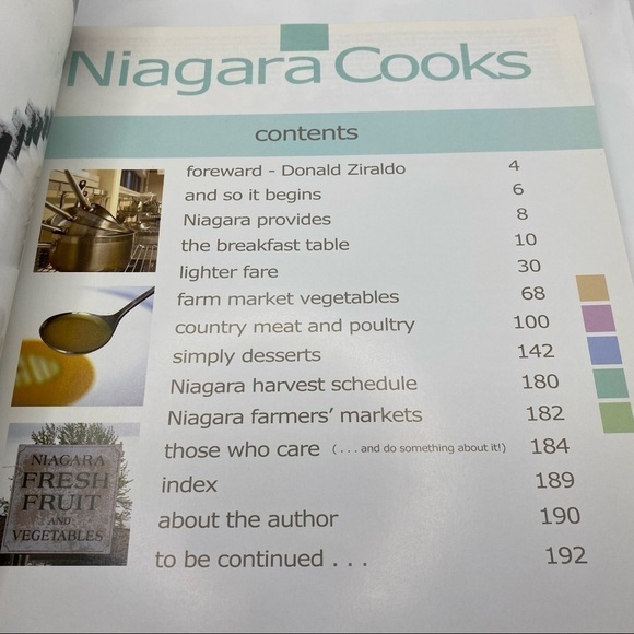 NIAGARA Cooks From Farm To Table By Lynn Ogryzlo Cookbook - Picture 5 of 11